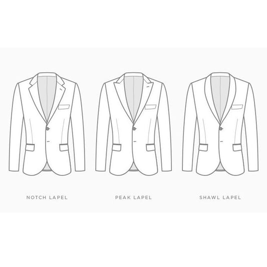 What are the different Jacket Lapel styles? What are Suit Lapel types?